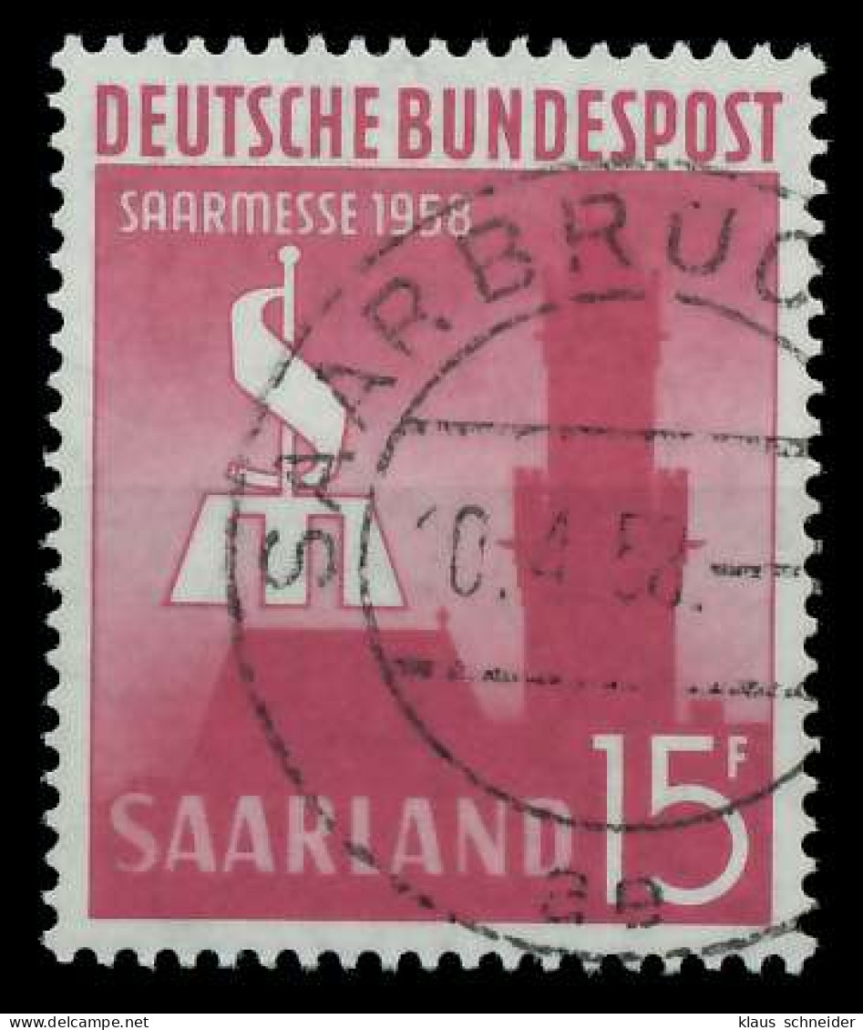 SAAR OPD 1958 Nr 435 Zentrisch Gestempelt X79C712 - Oblitérés