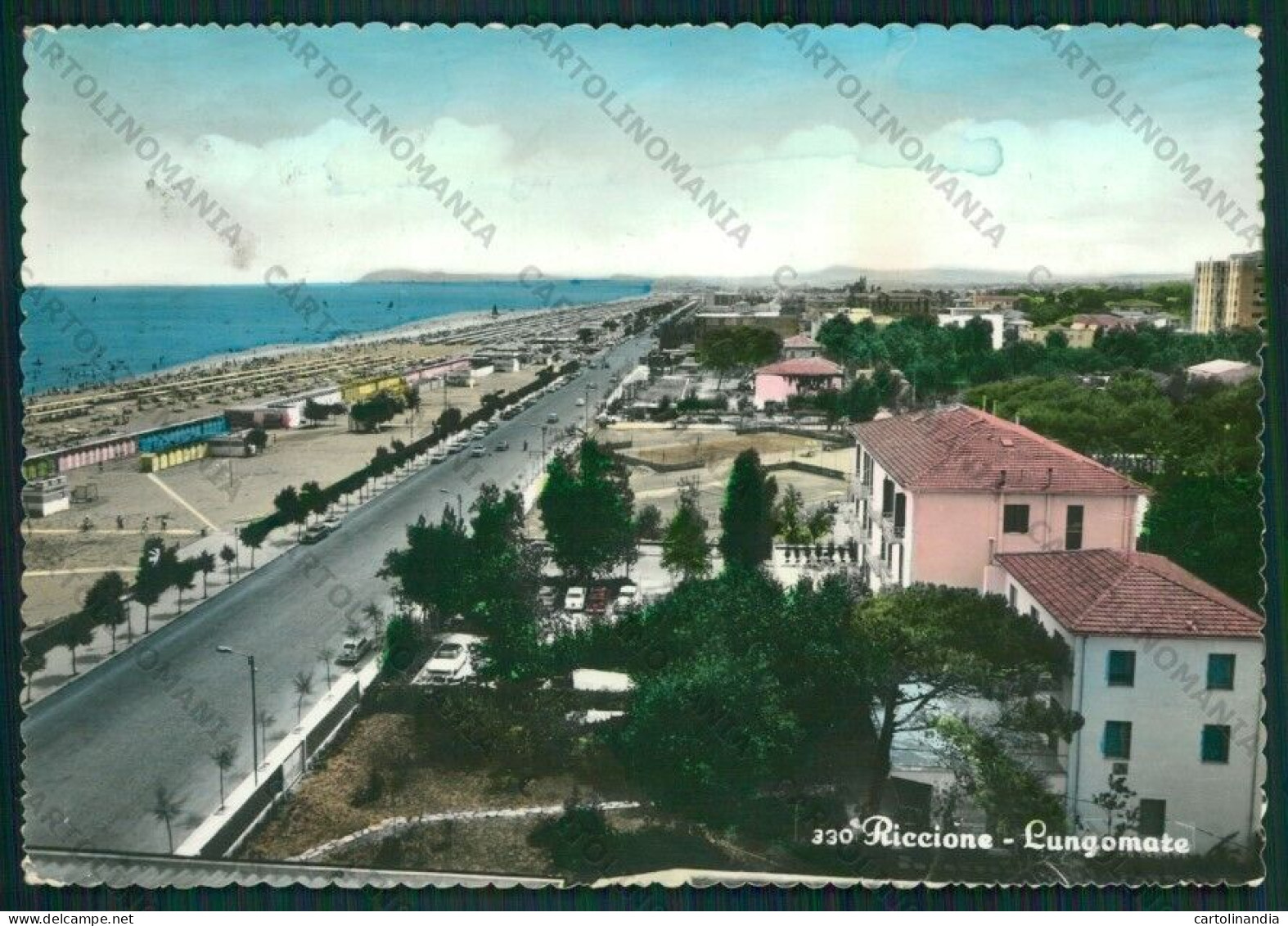 Rimini Riccione Foto FG Cartolina KB0112 - Rimini