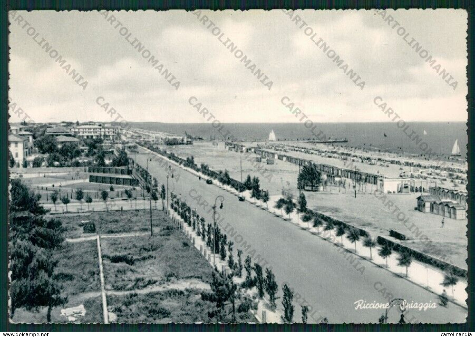 Rimini Riccione Foto FG Cartolina KB0115 - Rimini