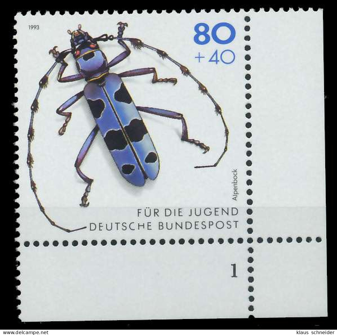 BRD 1993 Nr 1666 Postfrisch FORMNUMMER 1 X7E2116 - Nuevos