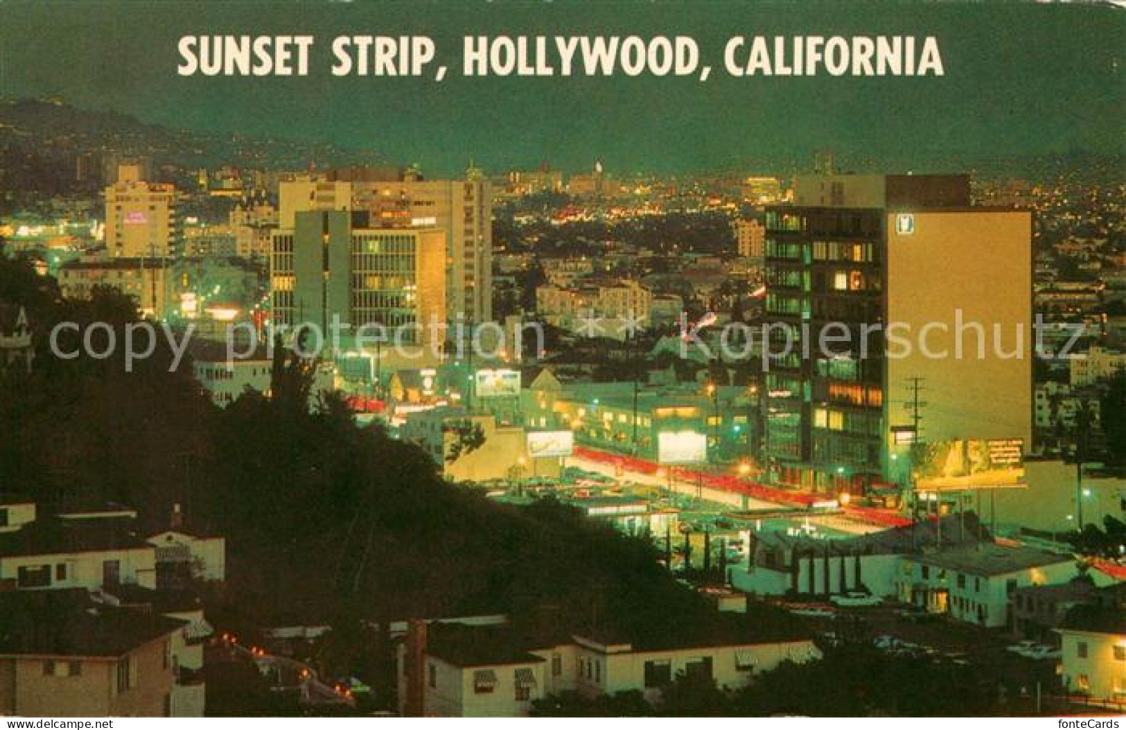 73123612 Hollywood California Sunset Strip Playboy Club Hotels At Night Los Ange - Other & Unclassified