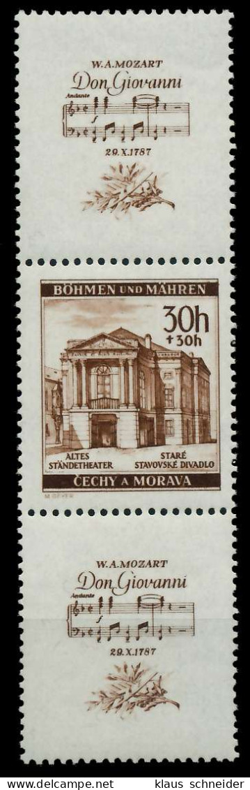 BÖHMEN MÄHREN ZUSAMMENDRUCKE Nr SZd27 Postfrisch 3ER ST X7B67E6 - Unused Stamps