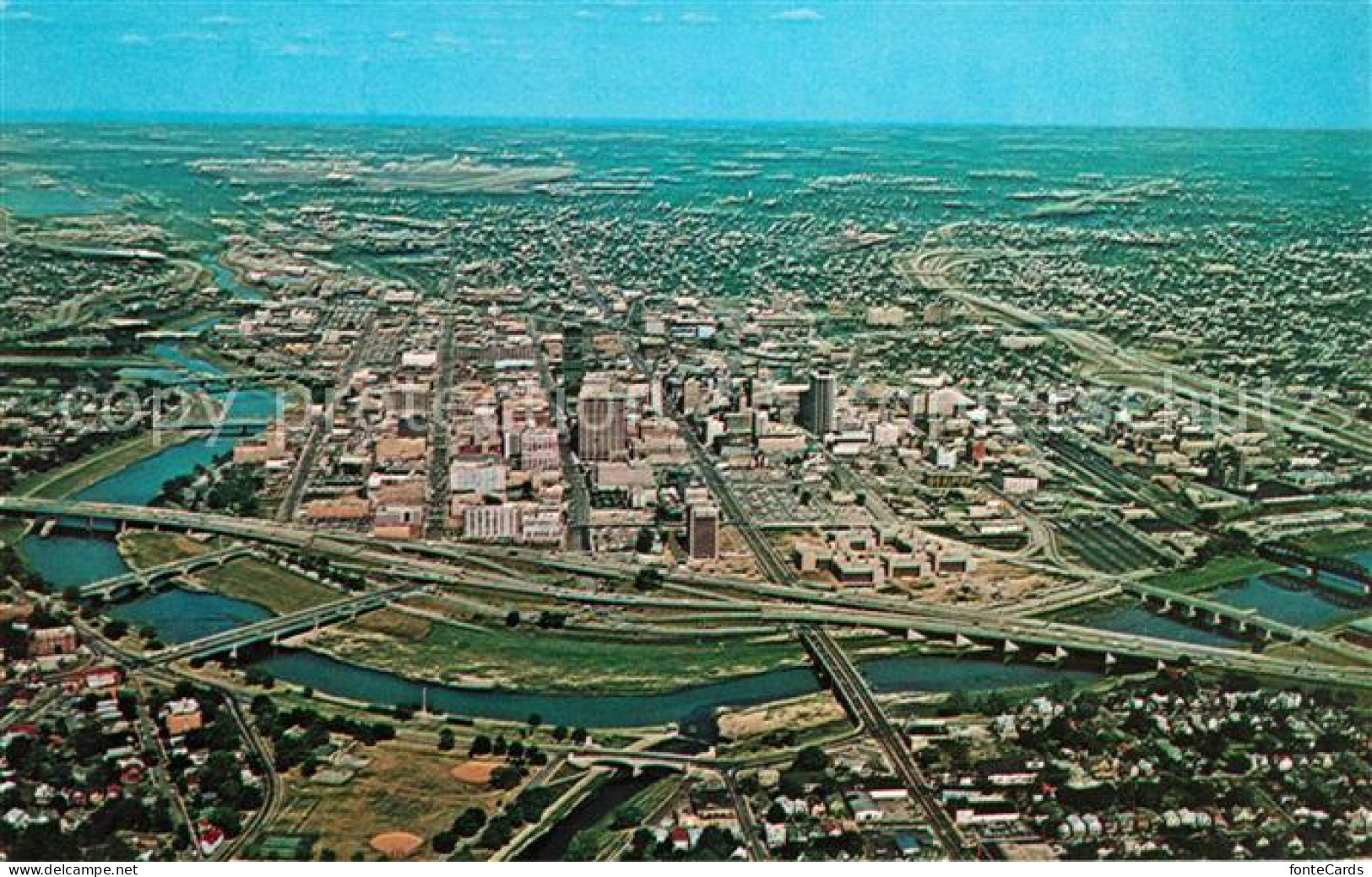 73123602 Dayton Ohio Aerial View Looking West To East Dayton Ohio - Other & Unclassified