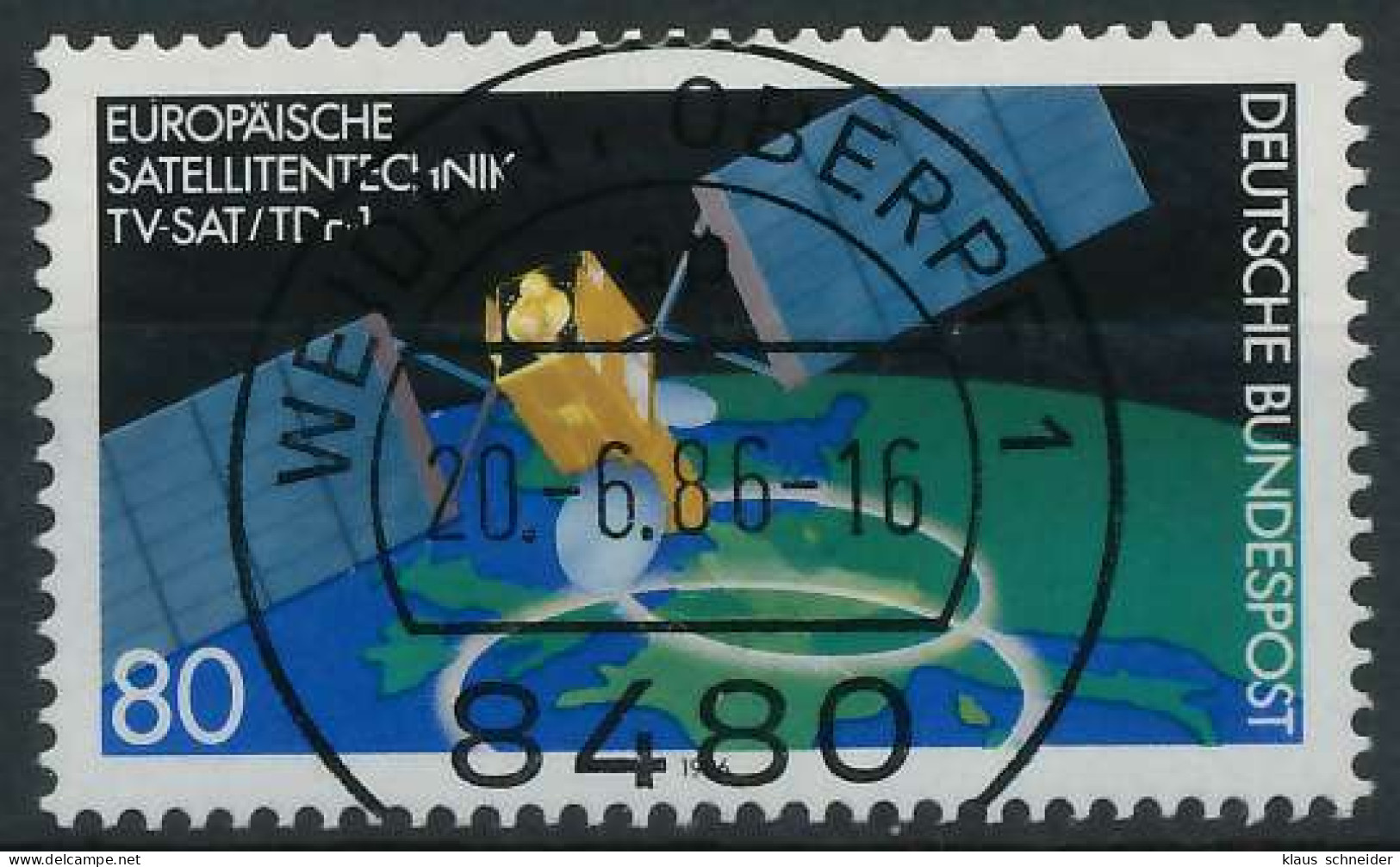 BRD BUND 1986 Nr 1290 Zentrisch Gestempelt S742066 - Used Stamps