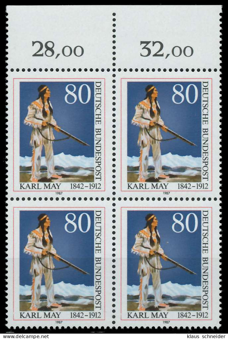 BRD 1987 Nr 1314 Postfrisch VIERERBLOCK ORA X858FEE - Neufs
