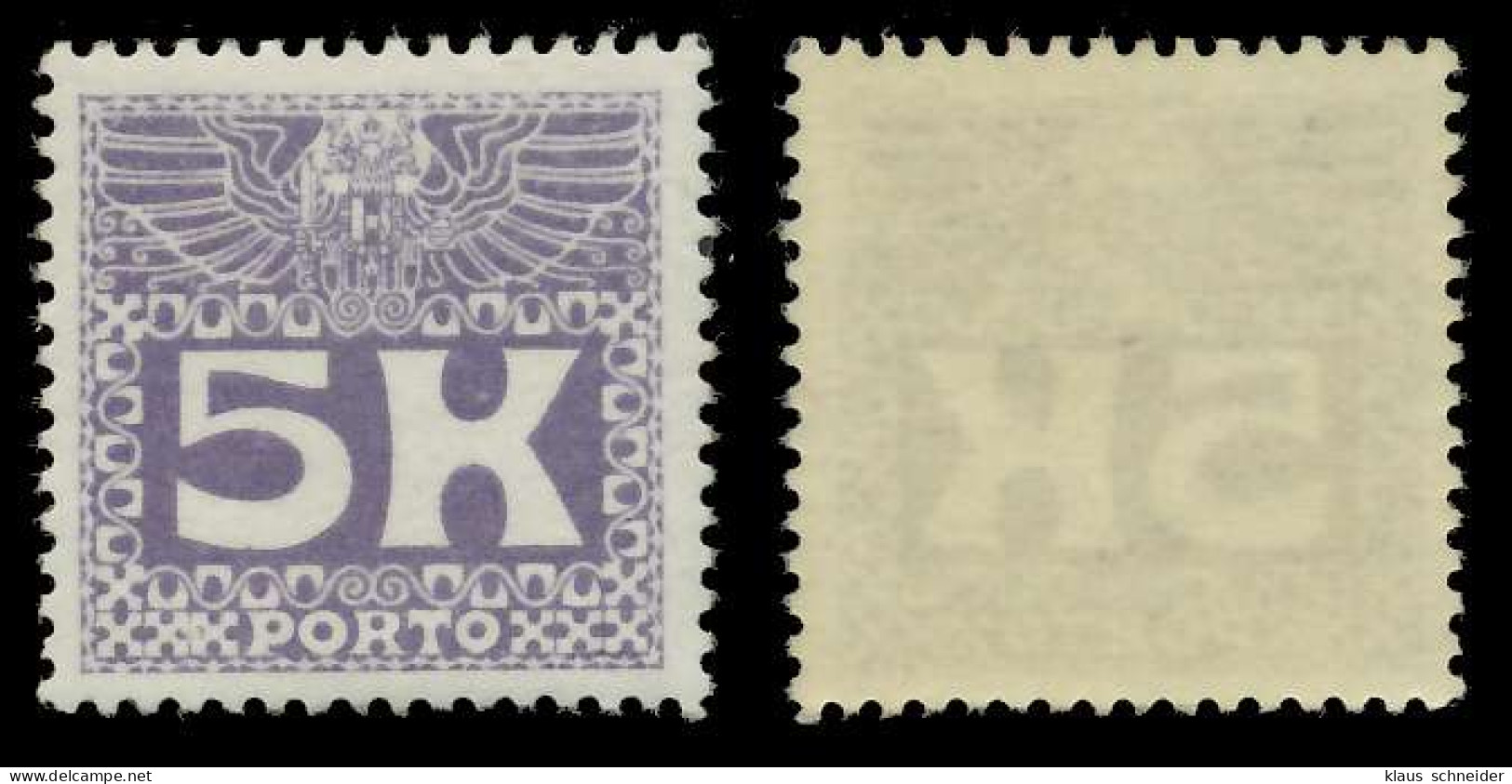 ÖSTERREICH PORTOMARKEN 1908 11 Nr 45 Postfrisch X30DBAE - Segnatasse