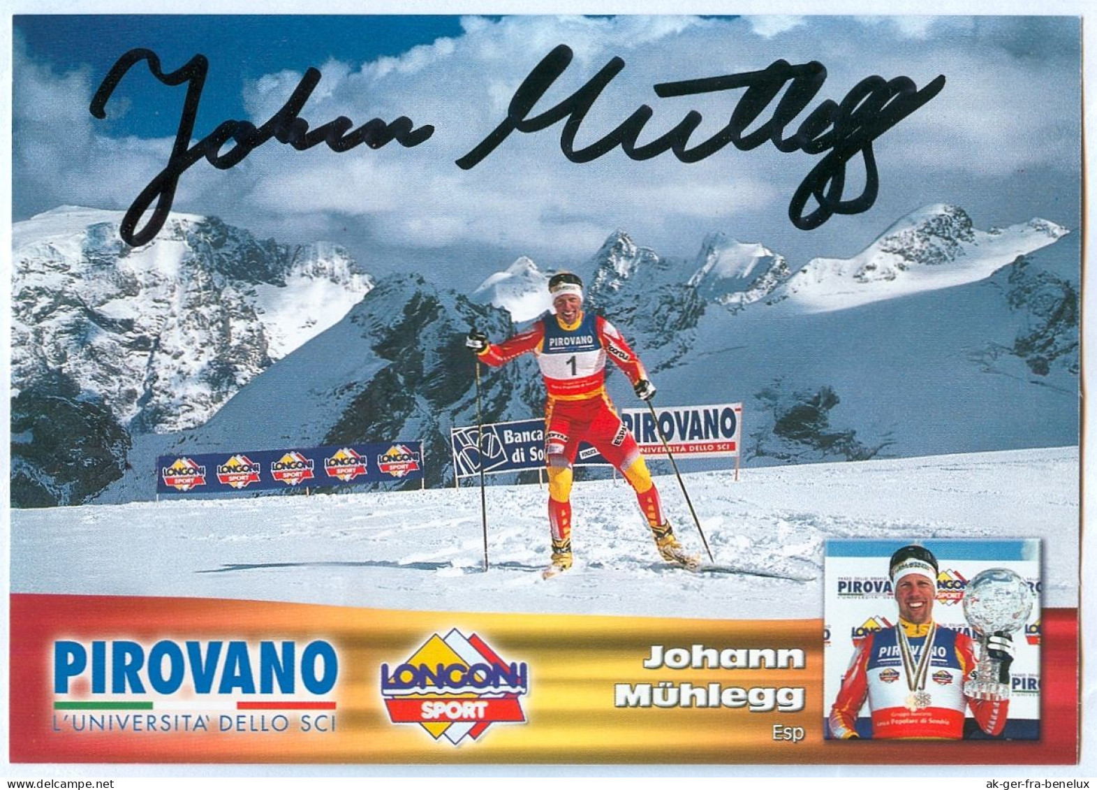 Autogramm AK Langläufer Johann Mühlegg Marktoberdorf Im Ostallgäu Grainau Olympia FEDI Schi Cross-country Skiing DSV - Autogramme