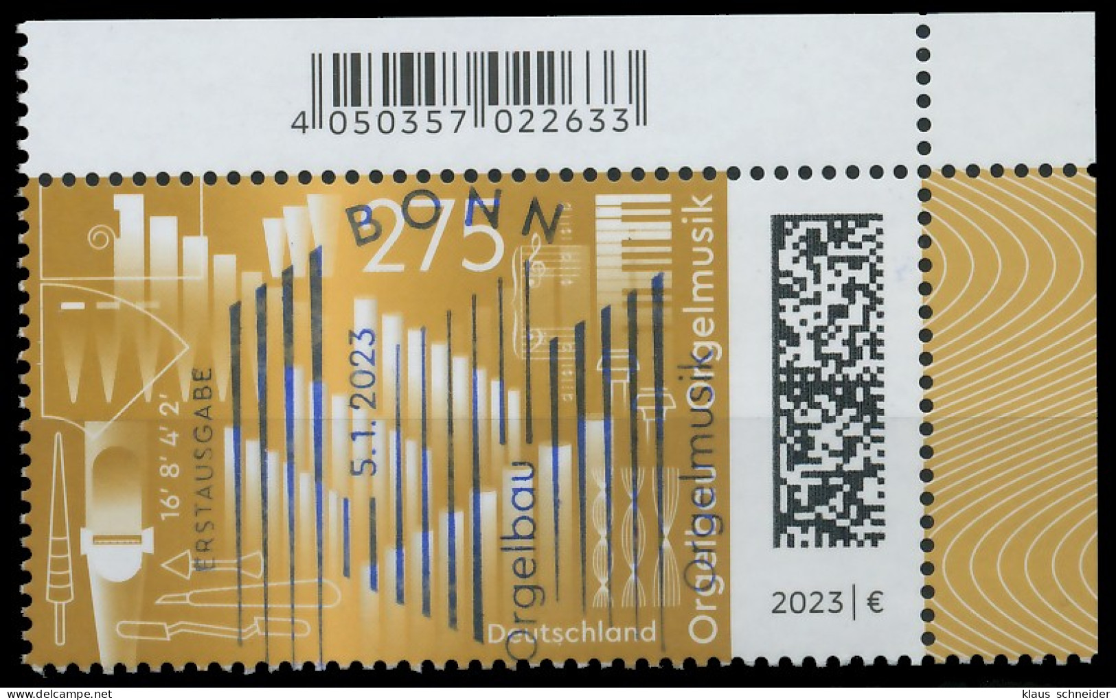 BRD BUND 2023 Nr 3737 ESST Zentrisch Gestempelt ECKE-ORE X599CB2 - Used Stamps