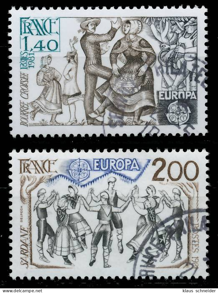 FRANKREICH 1981 Nr 2259-2260 Gestempelt X5A9B9A - Used Stamps