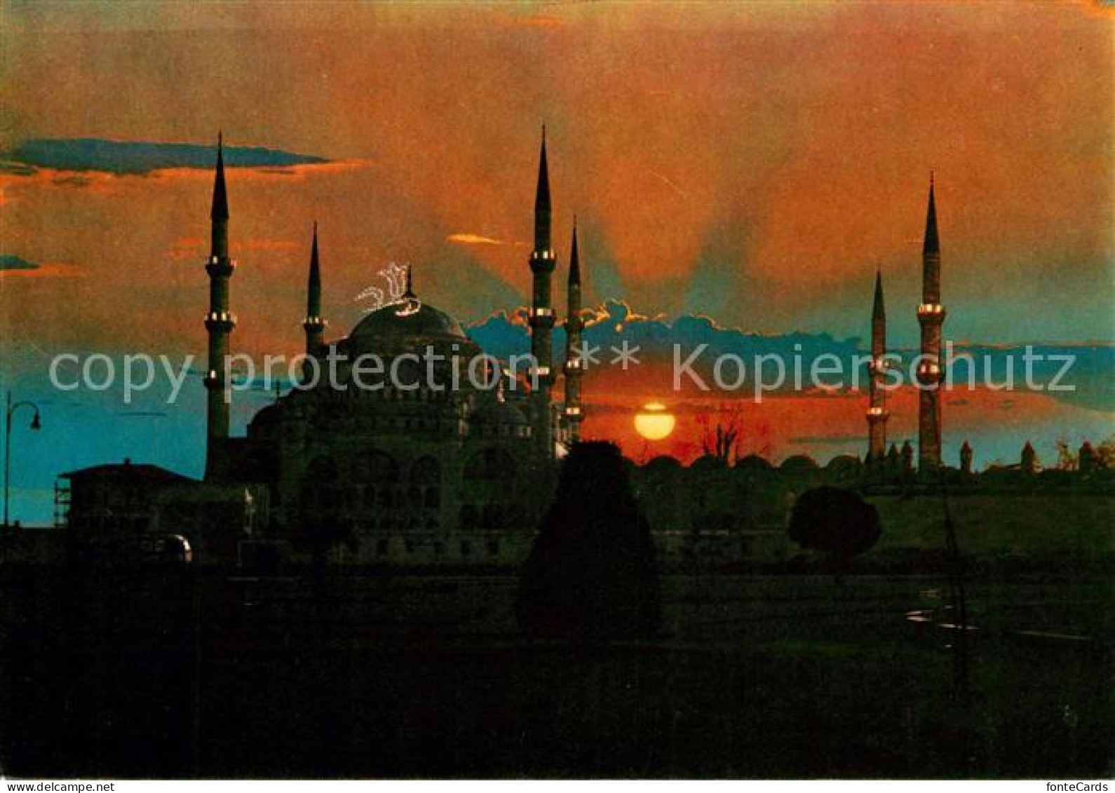 73120121 Istanbul Constantinopel Sultan Ahmet Camii Nachtaufnahme Istanbul Const - Turquie