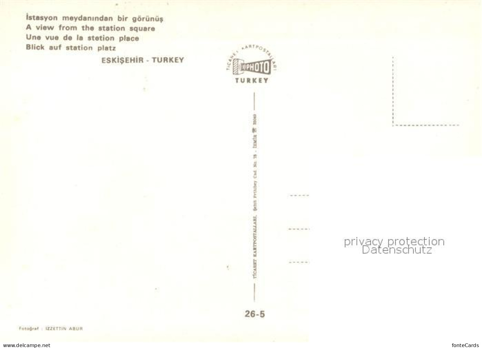 73119079 Eskisehir Bahnhof  - Turchia