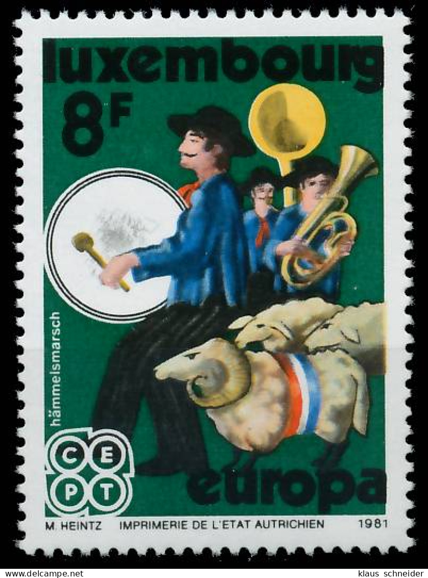 LUXEMBURG 1981 Nr 1031 Postfrisch S1D794E - Unused Stamps