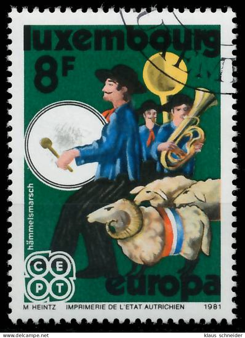 LUXEMBURG 1981 Nr 1031 Gestempelt X5A9EF2 - Used Stamps
