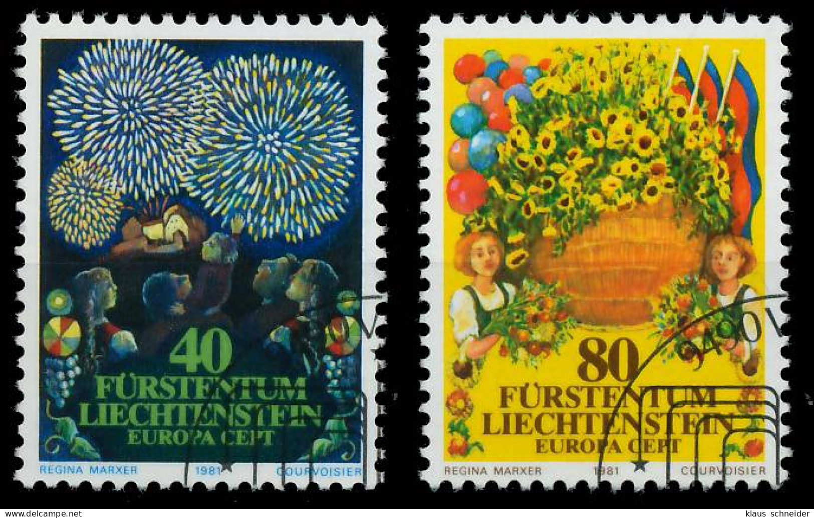 LIECHTENSTEIN 1981 Nr 764-765 Gestempelt X5A9E9A - Used Stamps
