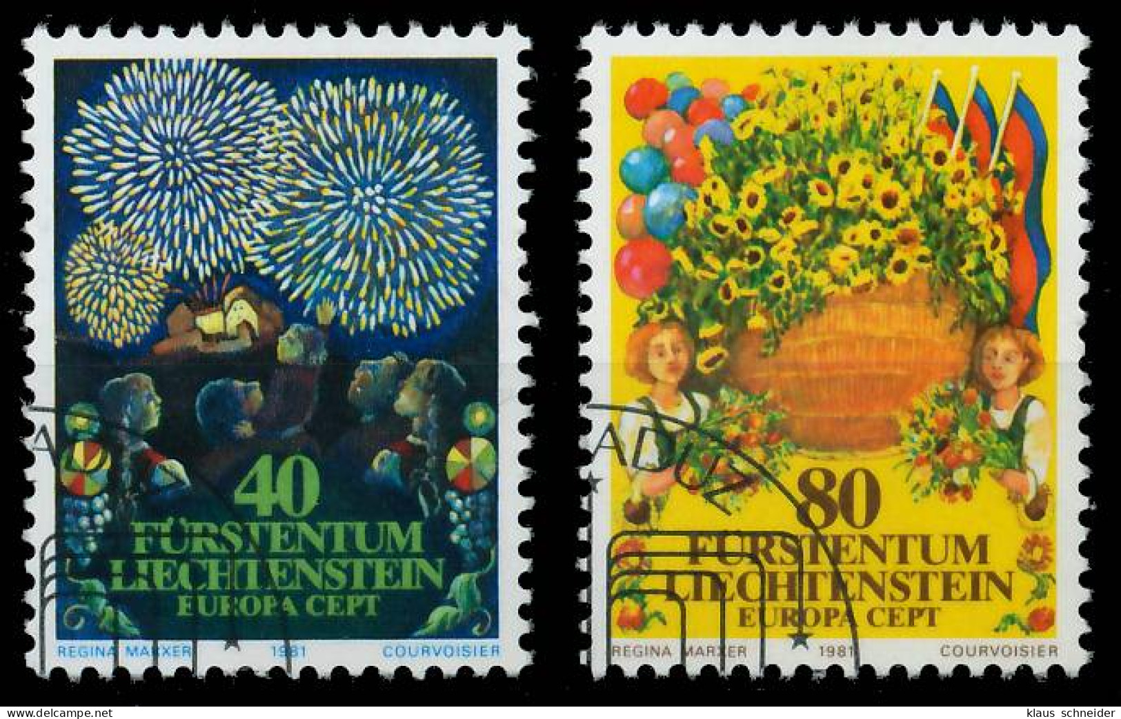 LIECHTENSTEIN 1981 Nr 764-765 Gestempelt X5A9E92 - Used Stamps