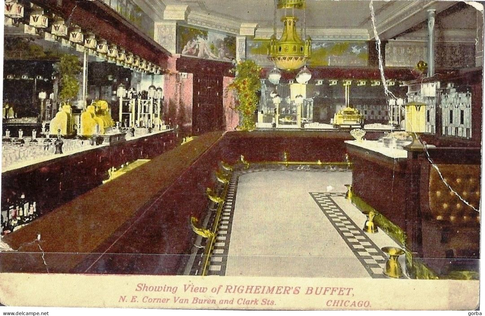 *CPA - ETATS UNIS - ILLINOIS - CHICAGO - Schowing View Of Righeimer's Buffet - - Chicago