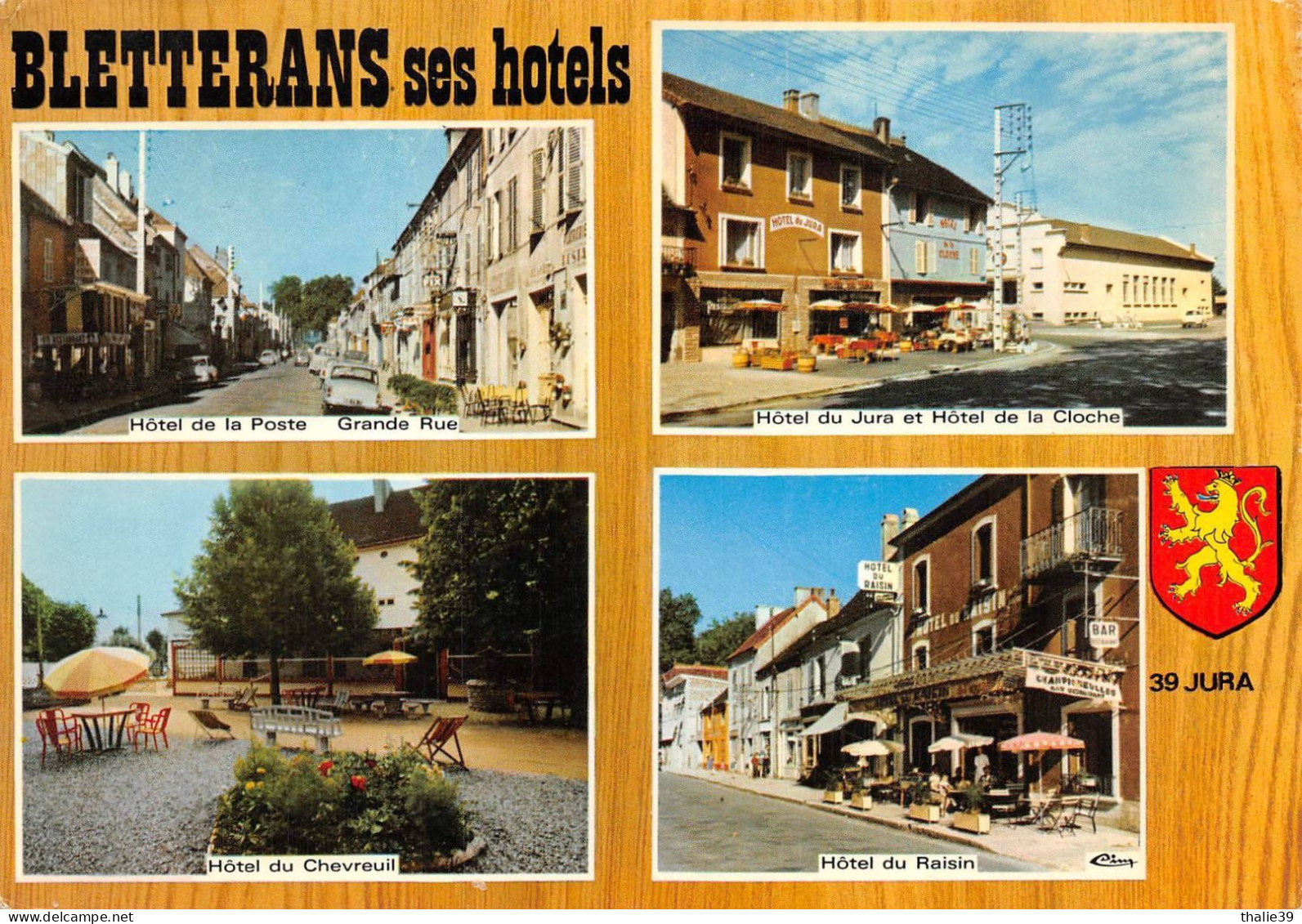 Bletterans Hôtel Du Chevreuil Raisin Publicité Bière De Champigneulles - Autres & Non Classés