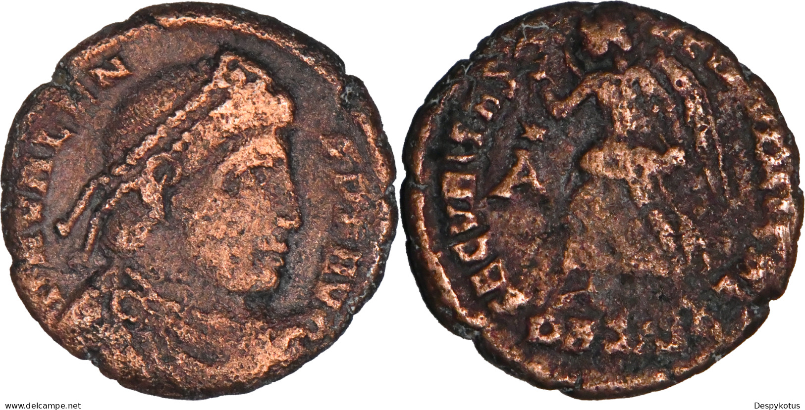 ROME - Nummus AE3 - VALENS - SECVRITAS REIPVBLICAE - Siscia - RIC 7b Vii - 19-033 - La Fin De L'Empire (363-476)