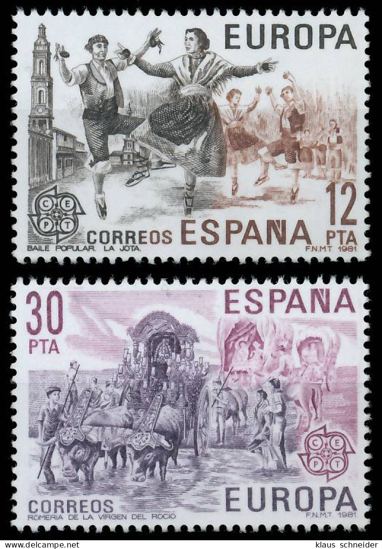 SPANIEN 1981 Nr 2498-2499 Postfrisch S1D7BB6 - Ongebruikt