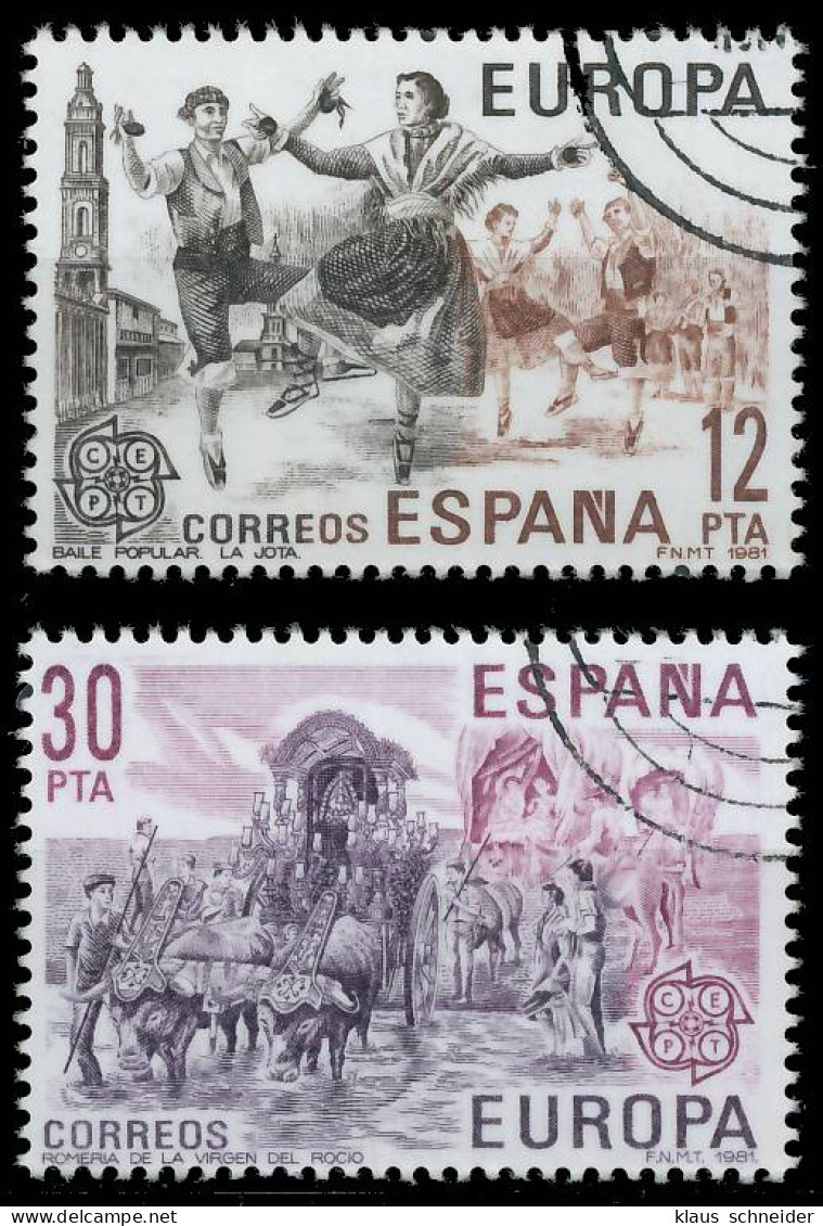 SPANIEN 1981 Nr 2498-2499 Gestempelt X5AA152 - Gebruikt