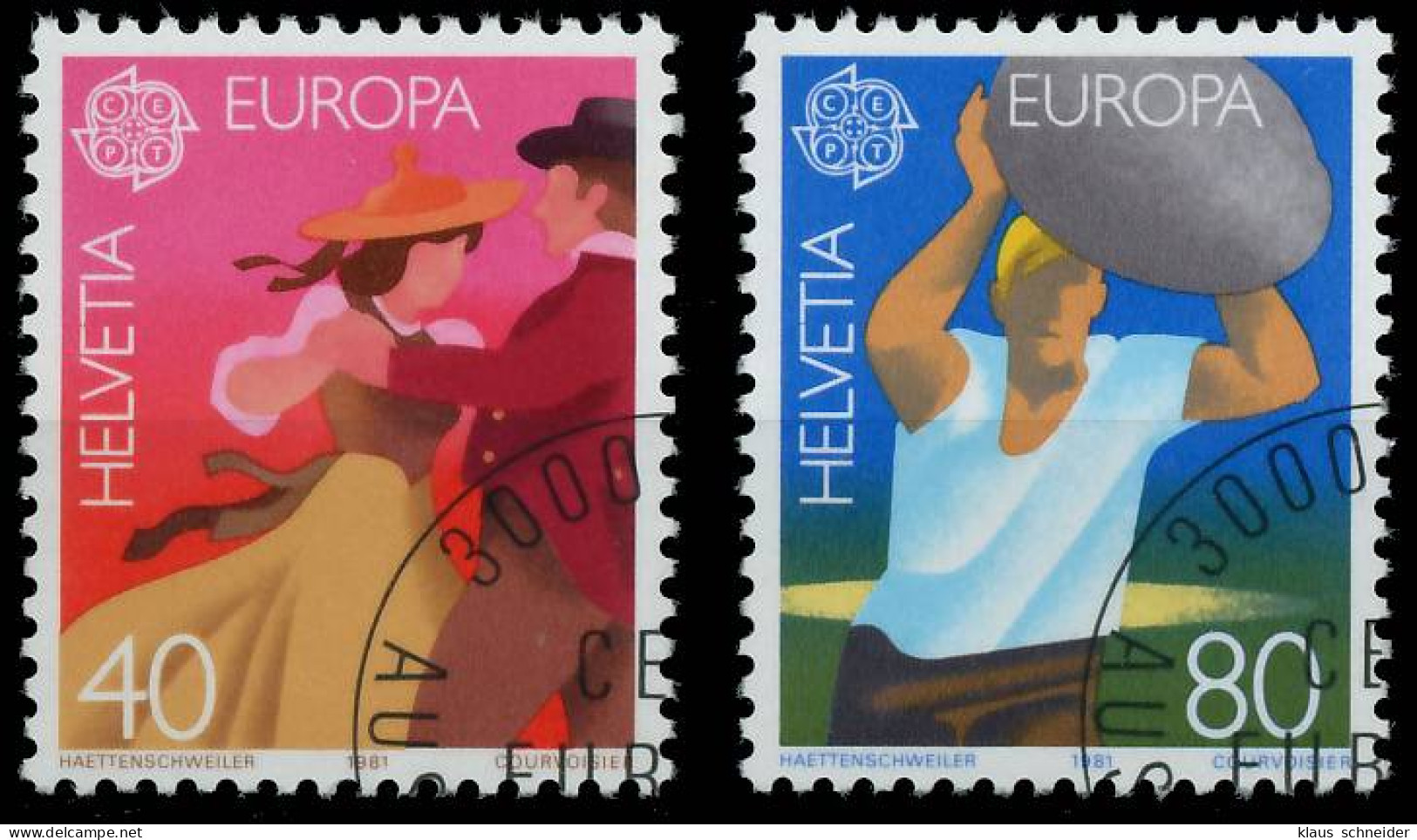 SCHWEIZ 1981 Nr 1197-1198 Gestempelt X5AA102 - Used Stamps