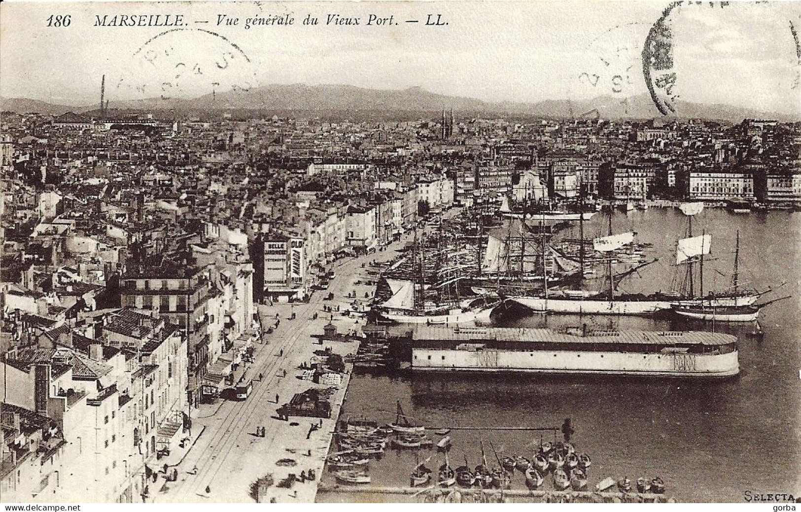 *CPA - 13 MARSEILLE  Vue Générale Du Vieux Port - Joliette, Hafenzone