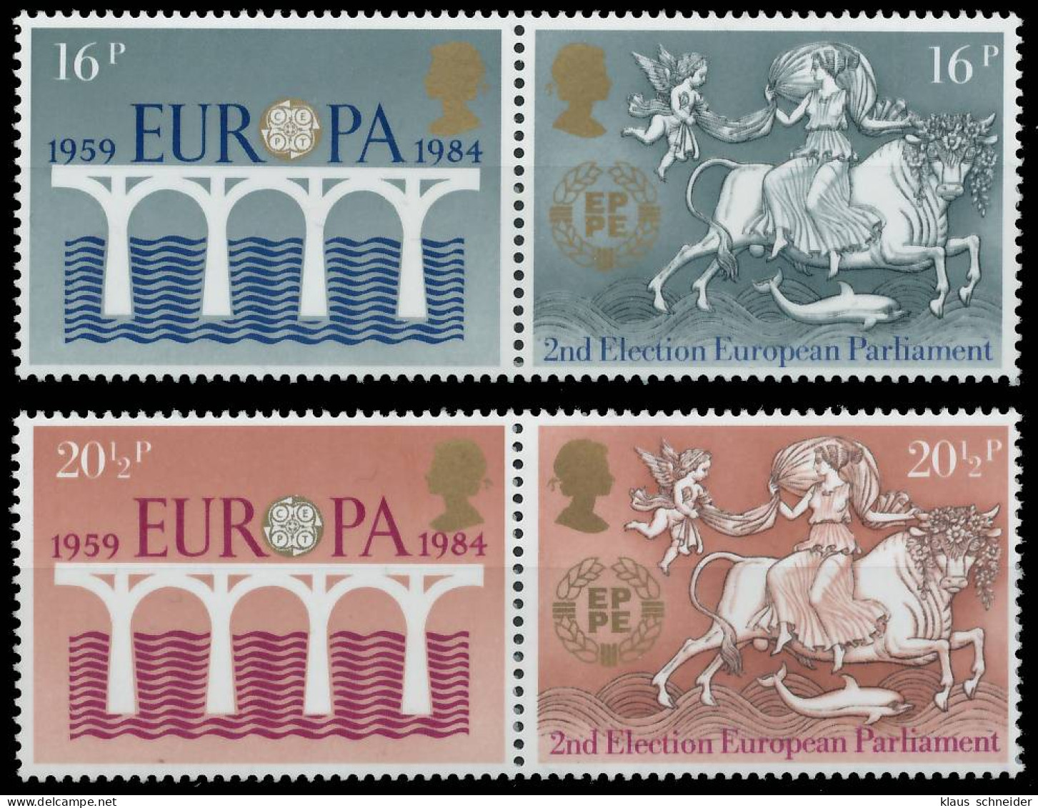 GROSSBRITANNIEN 1984 Nr 988-991 Postfrisch WAAGR PAAR S1E998E - Unused Stamps