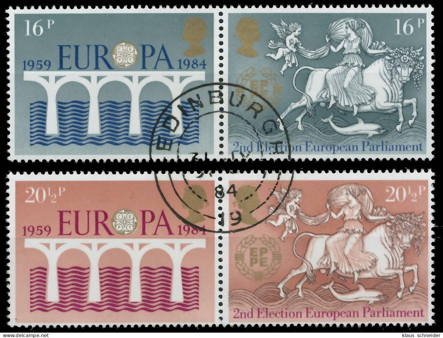 GROSSBRITANNIEN 1984 Nr 988-991 Gestempelt WAAGR PAAR X5B978A - Used Stamps