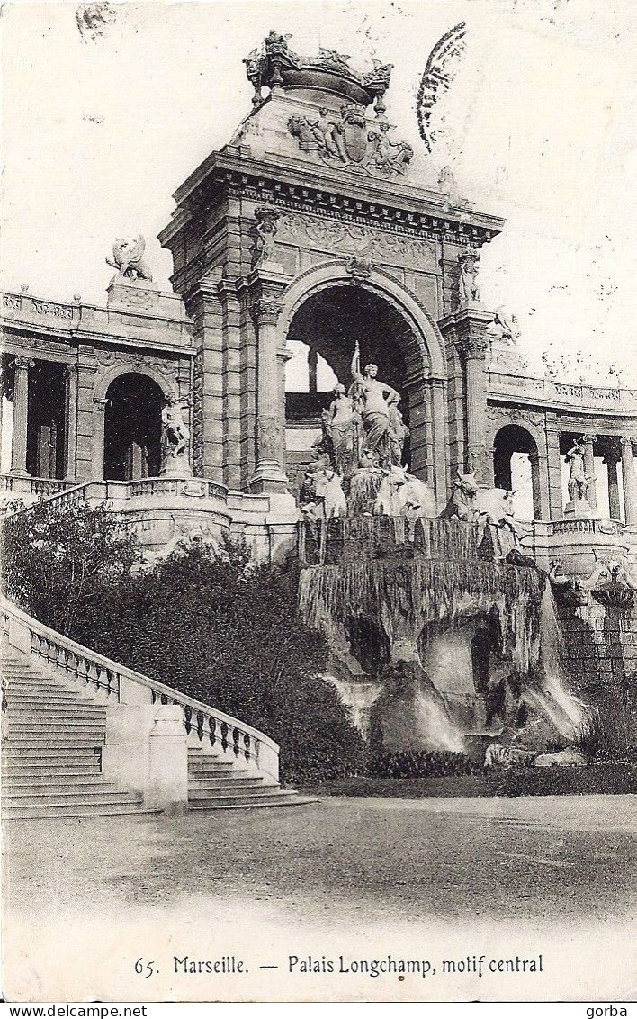 *CPA - 13 MARSEILLE  Palais Longchamp - Motif Central - Monuments