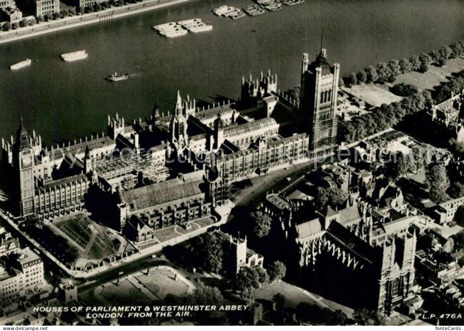 73102760 London Fliegeraufnahme Houses Of Parliament Westminster Abbey - Altri & Non Classificati