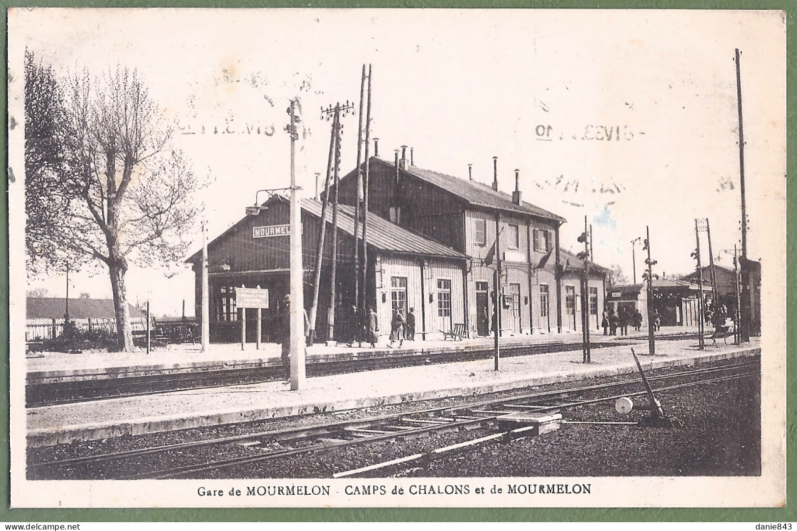 CPA - MARNE - MOURMELON CAMP DE CHALONS - GARE DE MOURMELON - Petite Animation En Arrière Plan - Camp De Châlons - Mourmelon