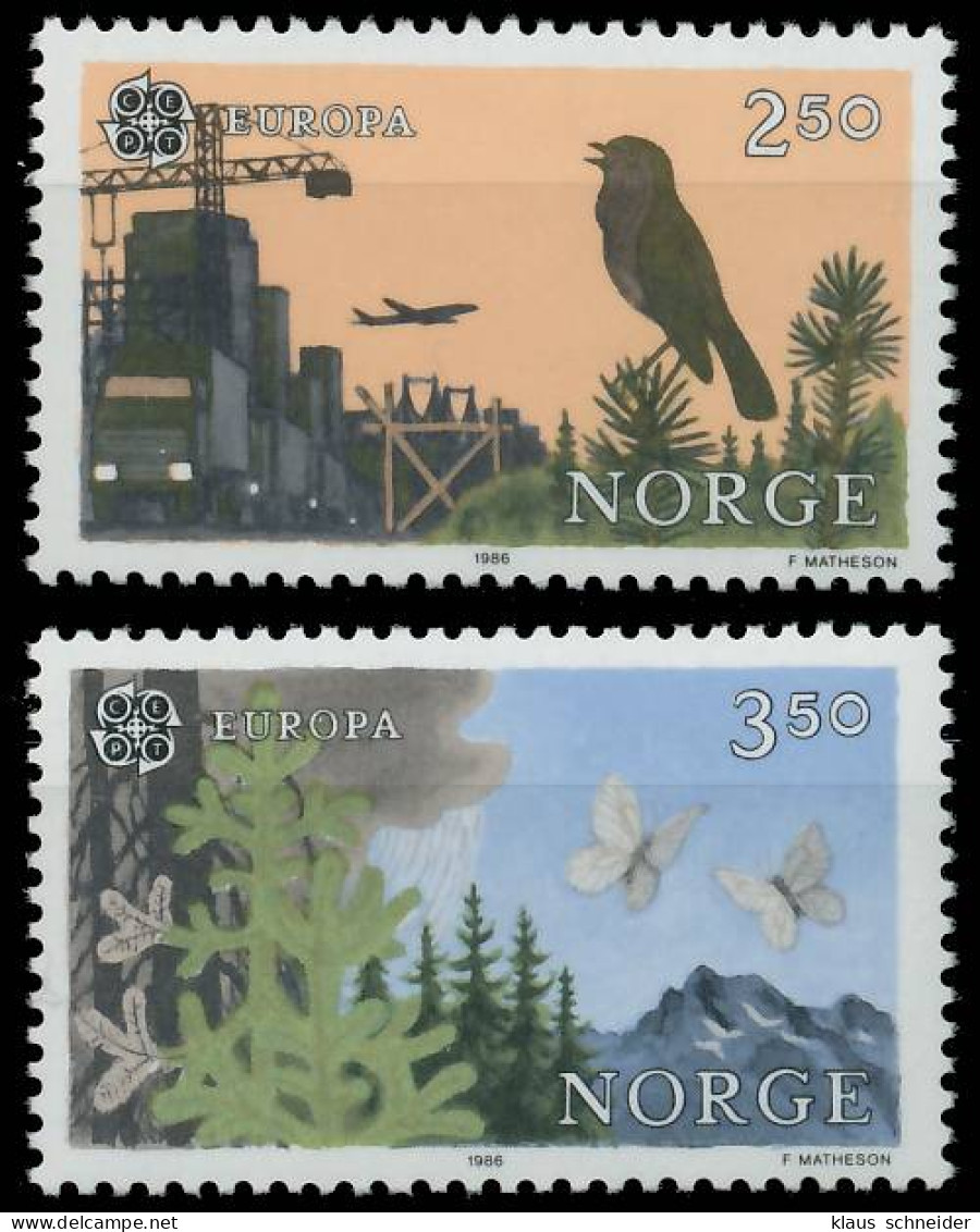 NORWEGEN 1986 Nr 946-947 Postfrisch X5C6232 - Unused Stamps