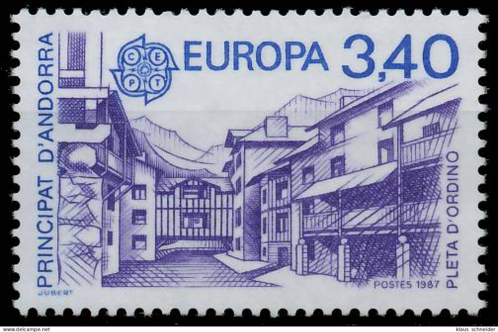 ANDORRA (FRANZ. POST) 1987 Nr 380 Postfrisch X5C644A - Unused Stamps