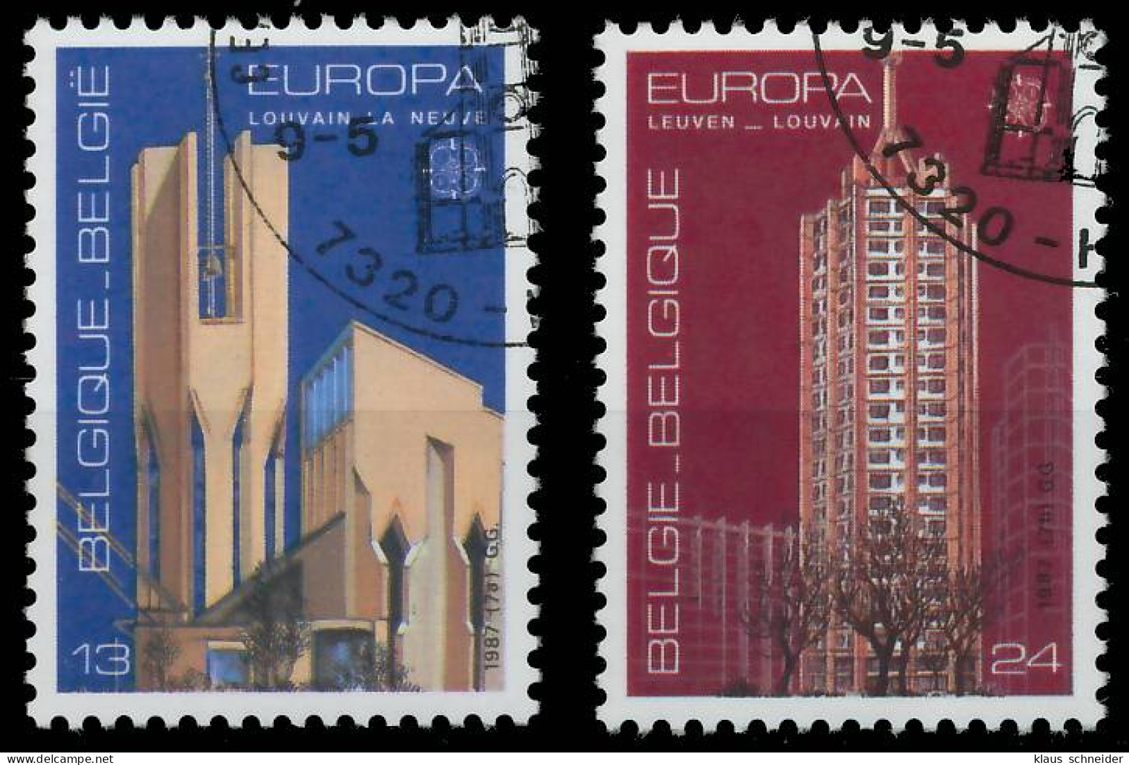 BELGIEN 1987 Nr 2303-2304 Gestempelt X5C641E - Oblitérés