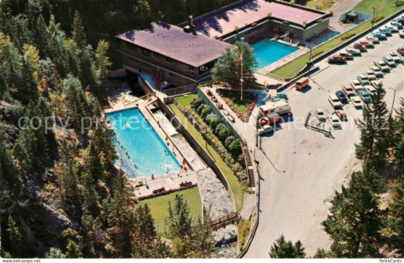 73096994 Radium Hot Springs BC Fliegeraufnahme Schwimmbad Brockville - Unclassified