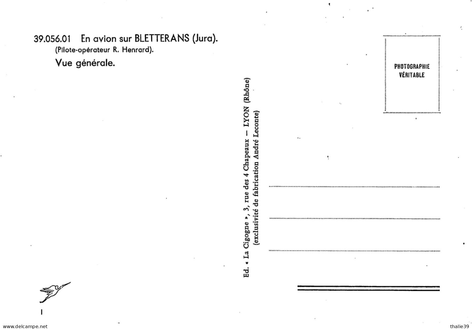 Bletterans Vue Aérienne La Cigogne - Autres & Non Classés