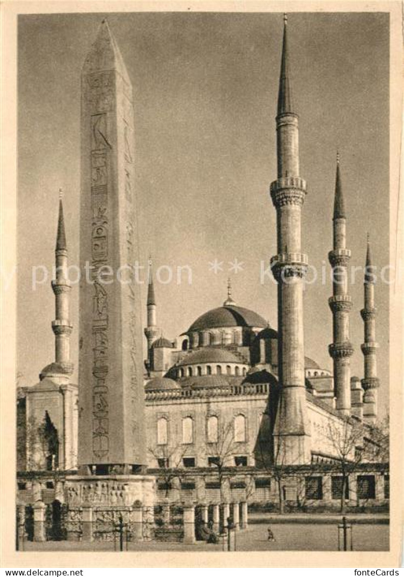 73093142 Konstantinopel Konstantinople Obelisk Des Theodosius Und Moschee Sultan - Turquie