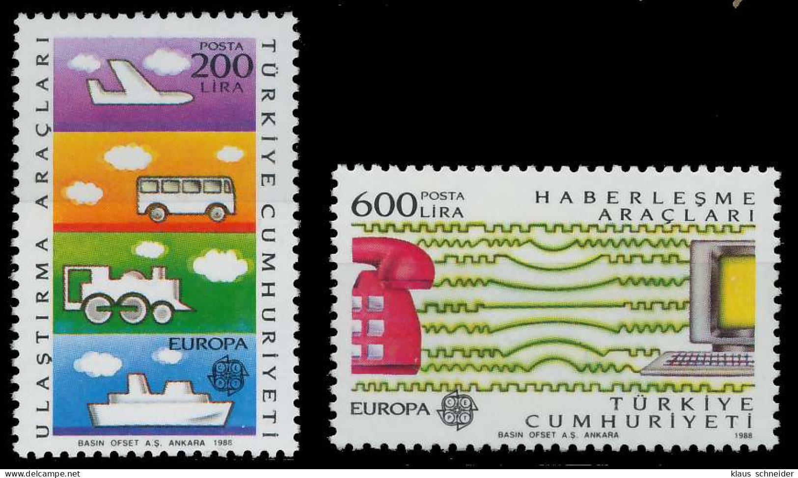 TÜRKEI 1988 Nr 2808-2809 Postfrisch X5CA332 - Unused Stamps