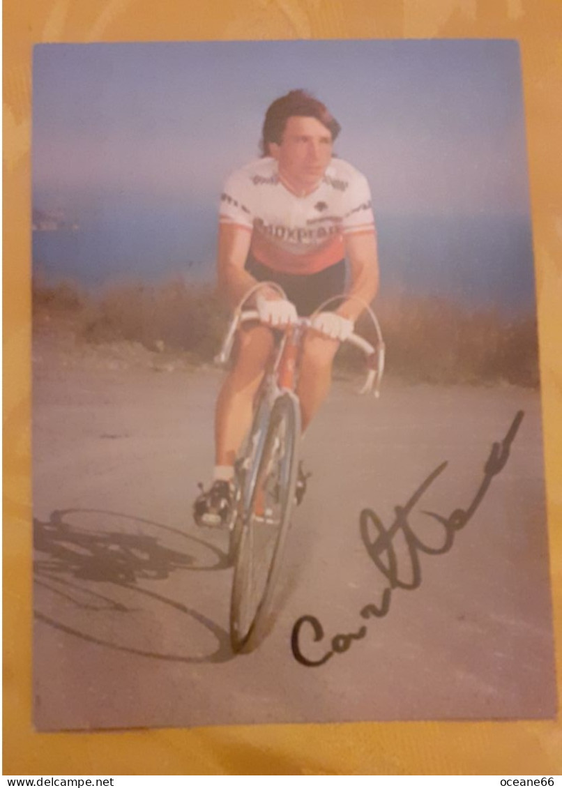 Autographe Carlo Tonon Inoxpran 1983 - Radsport