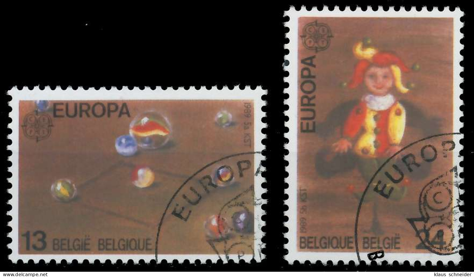 BELGIEN 1989 Nr 2375-2376 Gestempelt X5CA5A2 - Used Stamps