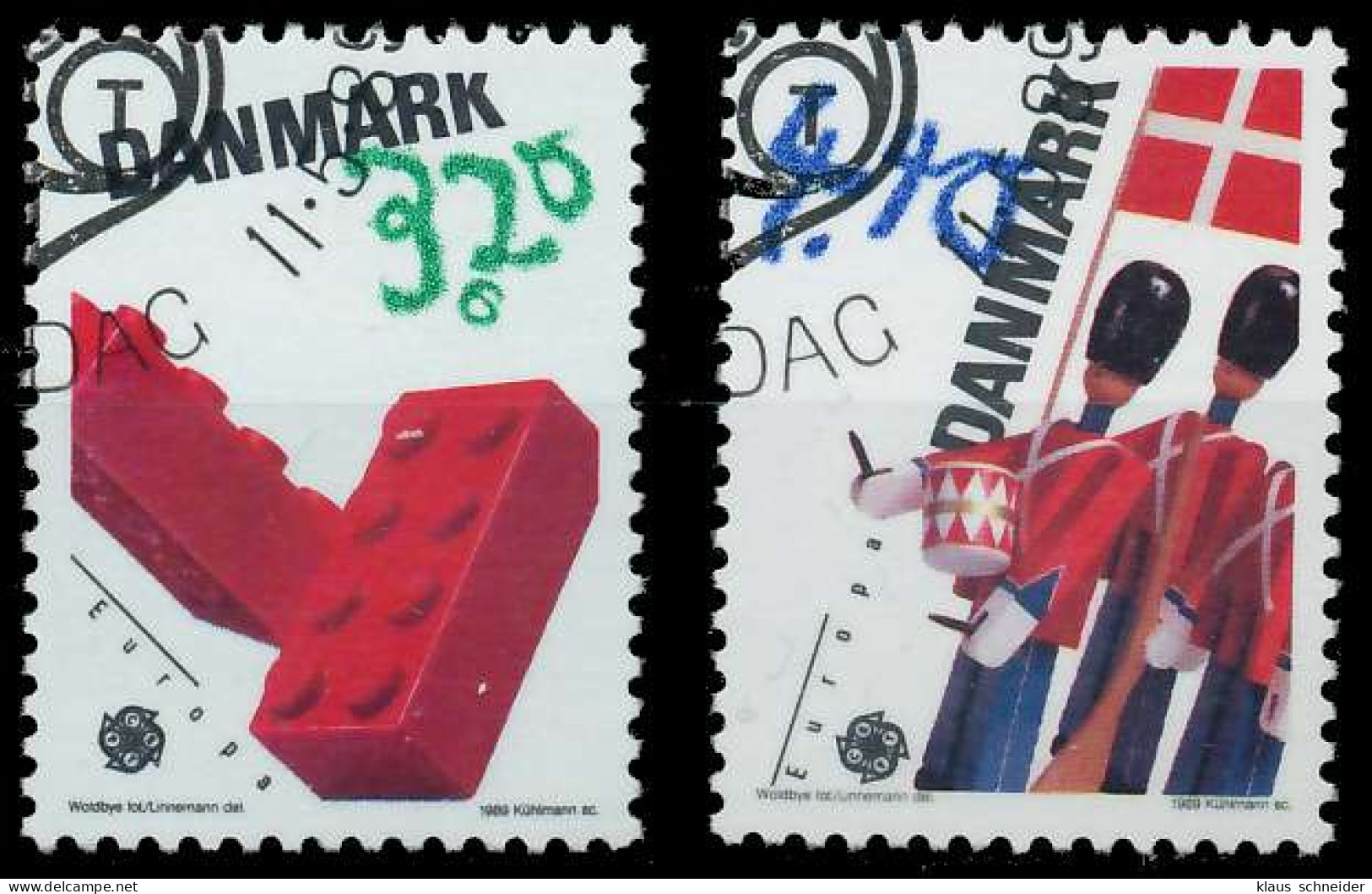 DÄNEMARK 1989 Nr 950-951 Gestempelt X5CED6A - Used Stamps