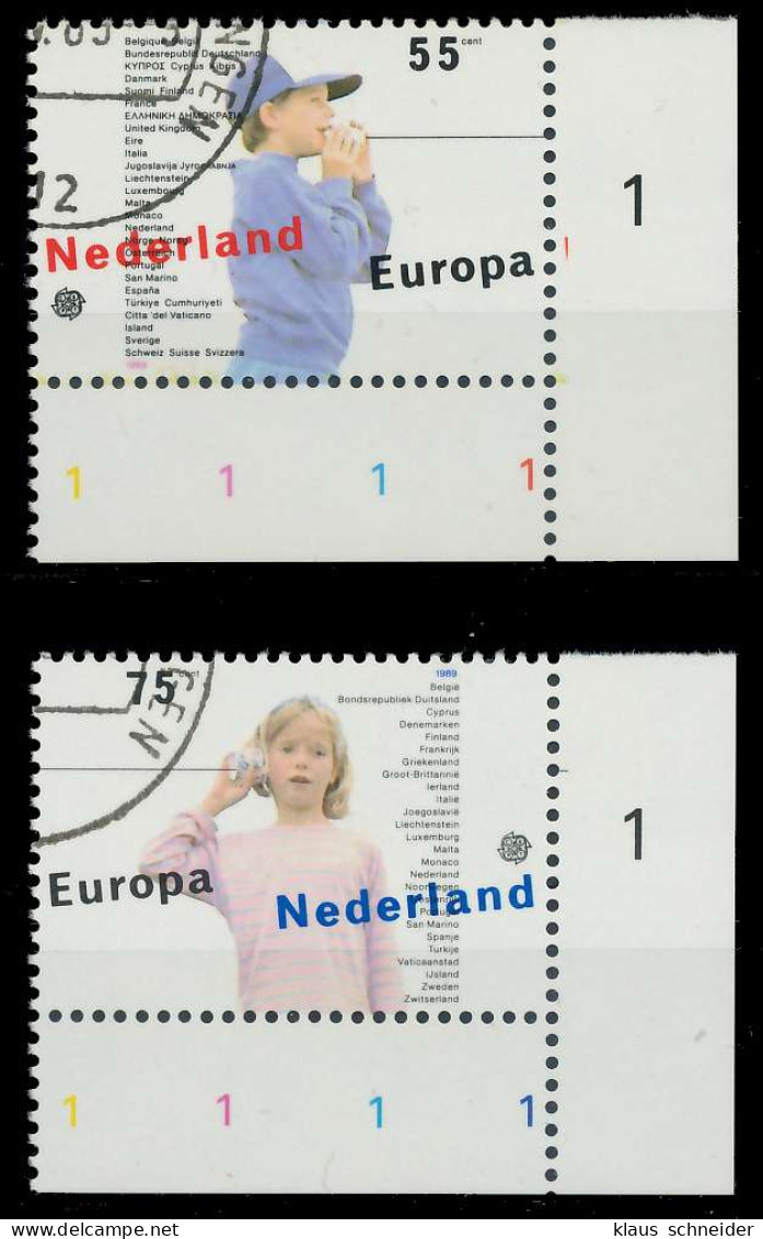 NIEDERLANDE 1989 Nr 1364-1365 Gestempelt X5CEF8E - Used Stamps