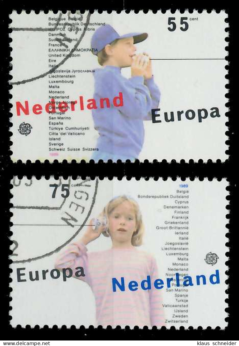 NIEDERLANDE 1989 Nr 1364-1365 Gestempelt X5CEF92 - Gebruikt