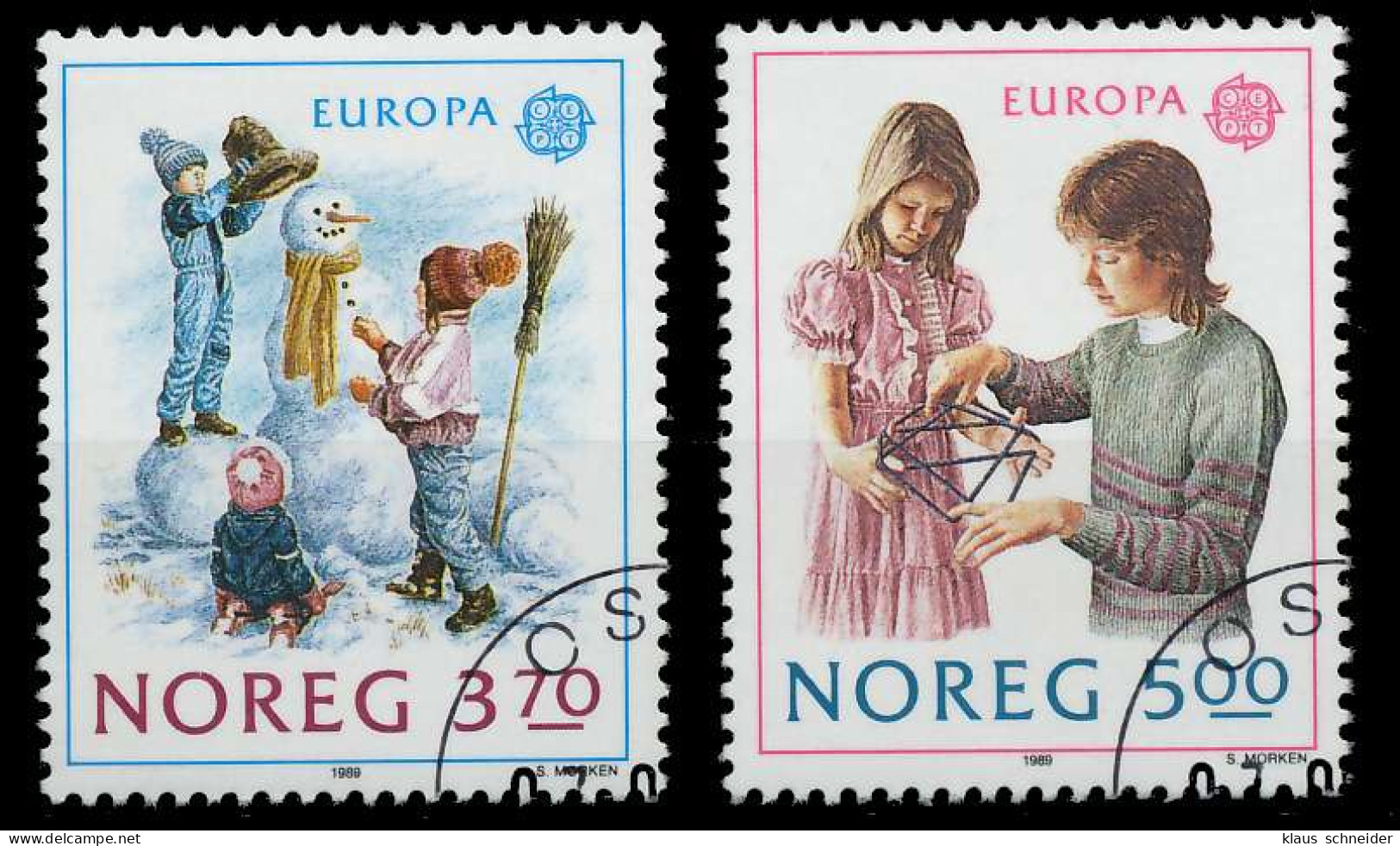 NORWEGEN 1989 Nr 1019-1020 Gestempelt X5CEFB2 - Used Stamps