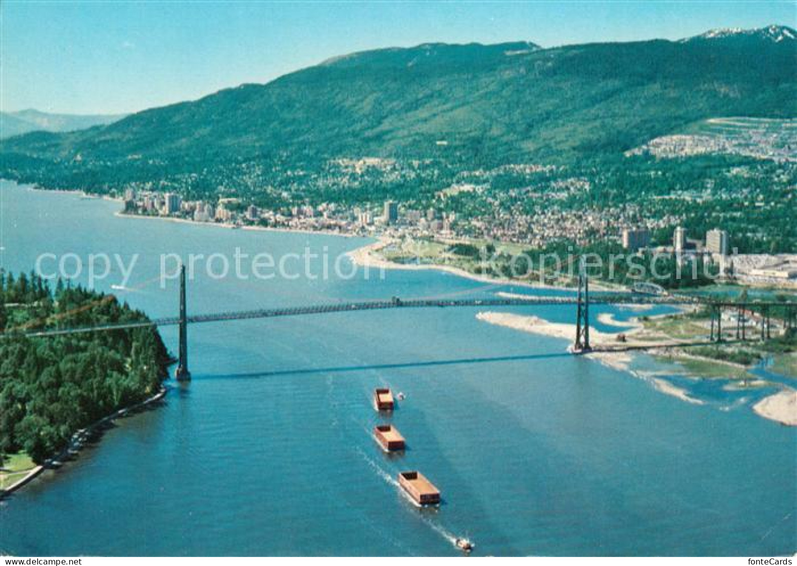 73083132 West Vancouver Fliegeraufnahme Lions Gate Bridge  Brockville - Unclassified