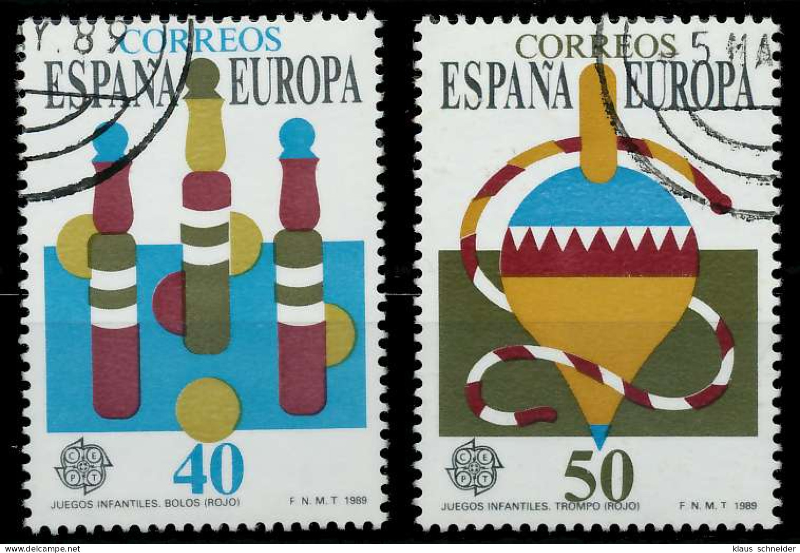 SPANIEN 1989 Nr 2885-2886 Gestempelt X5CF0AE - Used Stamps