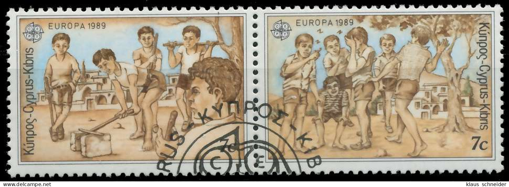 ZYPERN 1989 Nr 715 Und 716 Gestempelt WAAGR PAAR X5CF16E - Used Stamps
