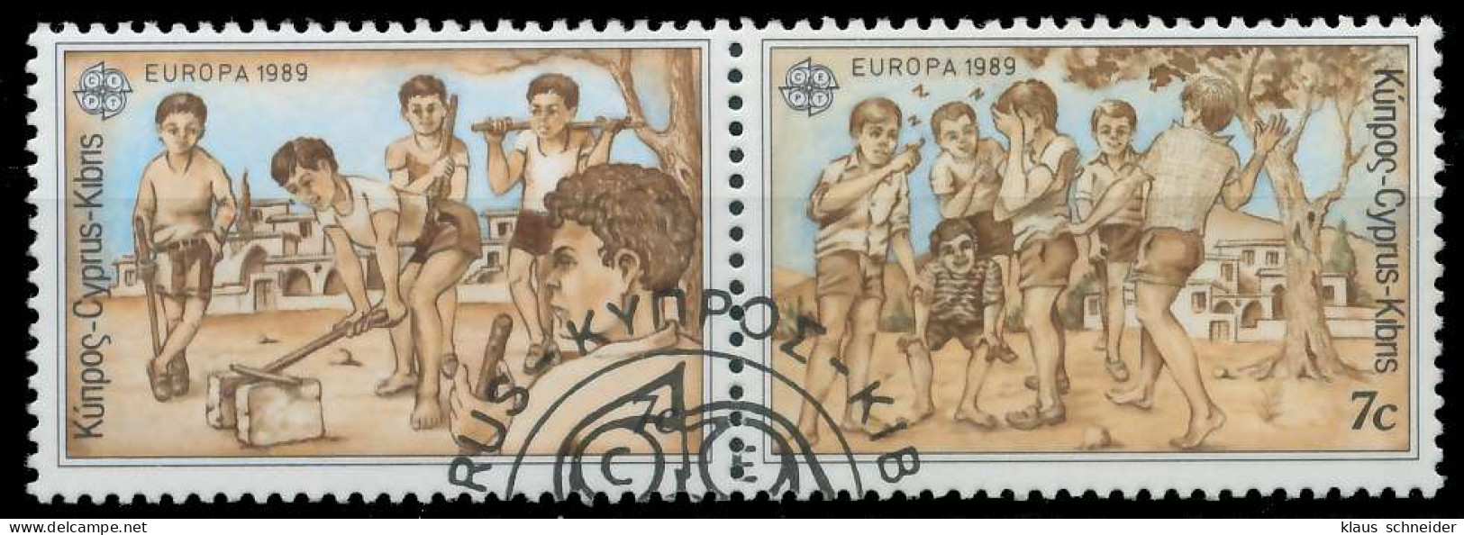 ZYPERN 1989 Nr 715 Und 716 Gestempelt WAAGR PAAR X5CF166 - Used Stamps