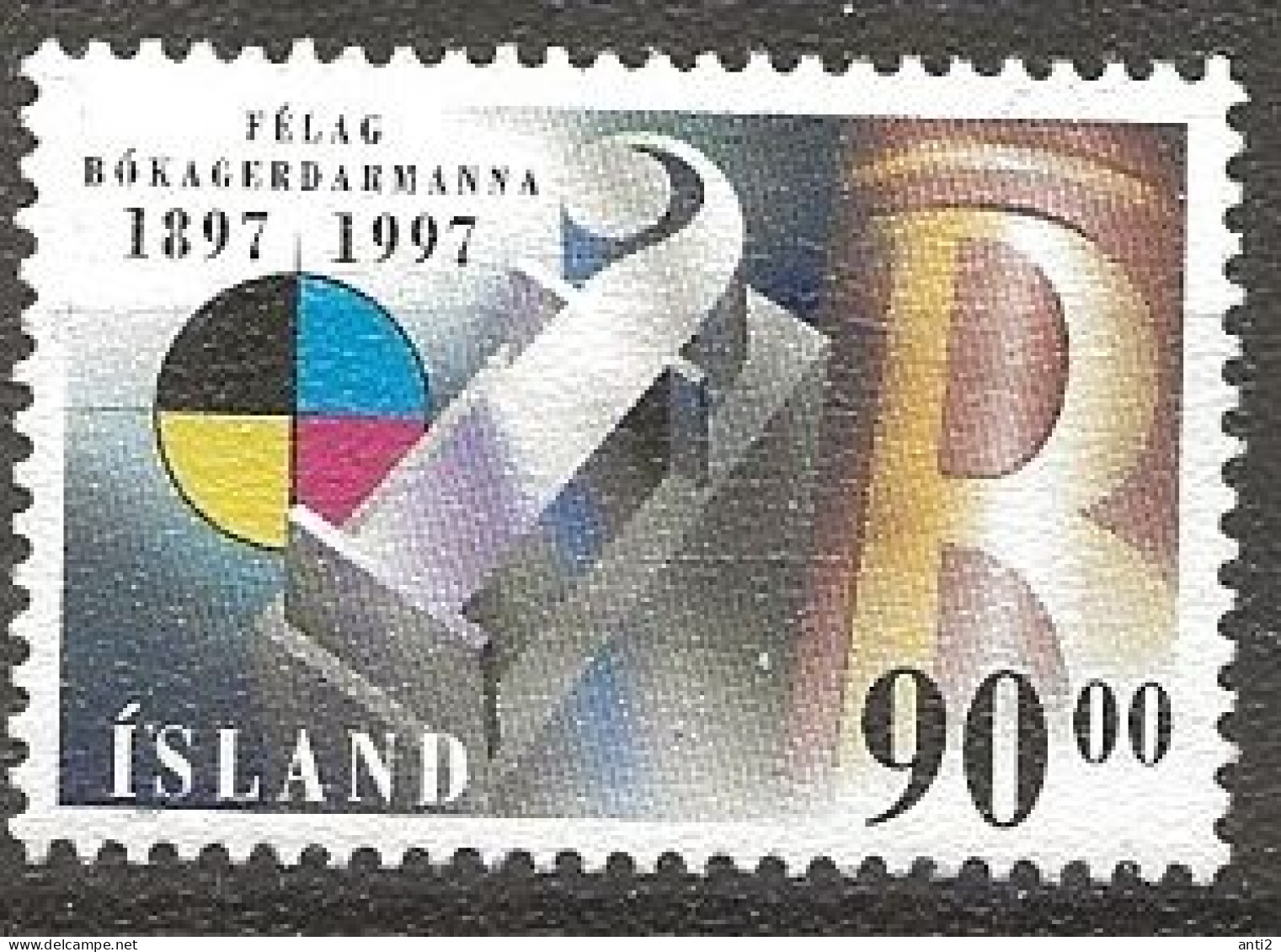 Island Iceland  1997 100 Years Graphic Association.   Mi  874, MNH(**) - Nuovi