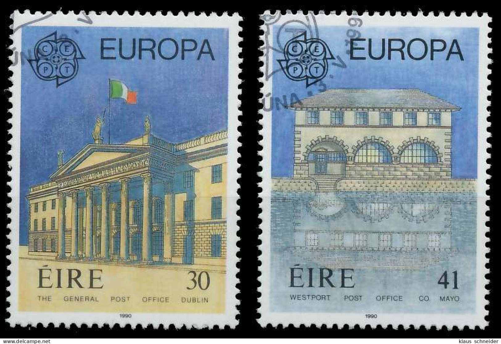 IRLAND 1990 Nr 716-717 Gestempelt X5CF466 - Used Stamps